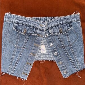 Denim Button-Up Shirt